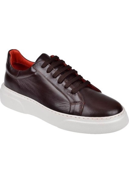 Hakiki Deri Erkek Spor Ayakkabı PLM-021 Koyu Bordo