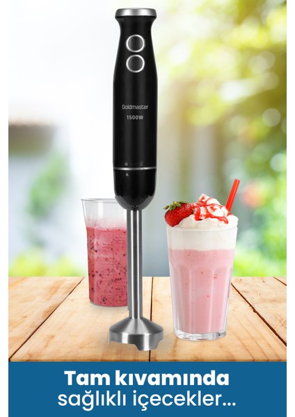 El Blenderi, Siyah, Güçlü ve Hafif, Kullanışlı ve Dayanıklı, Pratik Mutfak Aleti