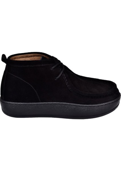Hakiki Deri Bilekte Kadın Bot CB-24620 Siyah Süet fiyatları