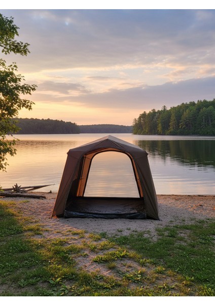 Fischer 8-10 Kişilik Baca Çıkışlı Fresh&black Şişme Çadır 290X290X220CM