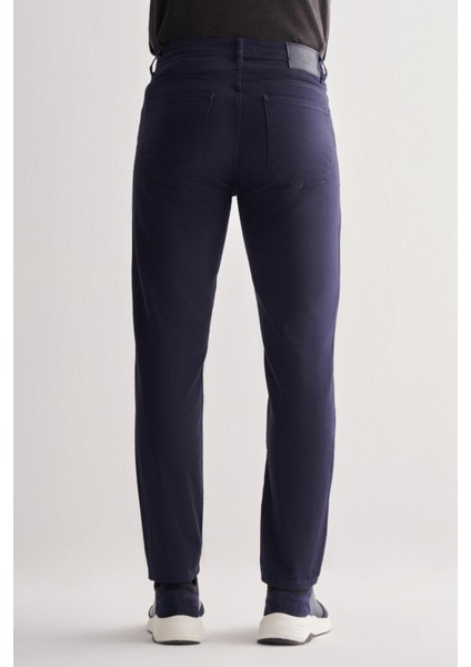 Koyu Lacivert Casual Slim Fit 5 Cep Düz Paça Pantolon 1003255320 fırsatları