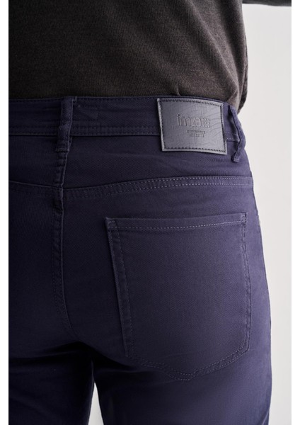 Koyu Lacivert Casual Slim Fit 5 Cep Düz Paça Pantolon 1003255320 indirimleri