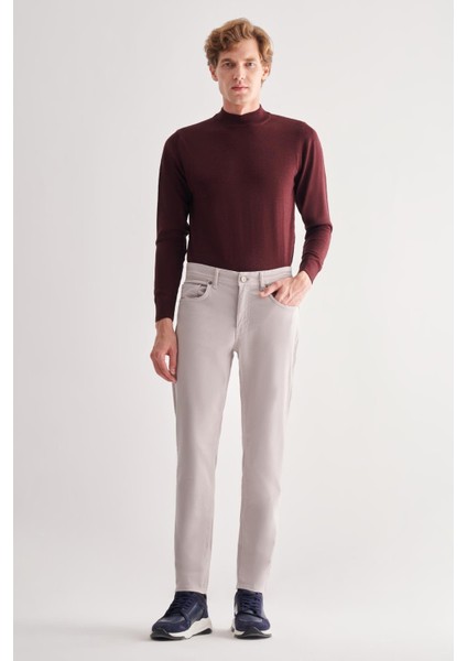 Taş Rengi Casual Slim Fit 5 Cep Düz Paça Pantolon 1003255321 fiyatları