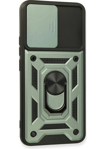 Realme 8 Kılıf Pars Lens Yüzüklü Silikon - Yeşil fiyatları