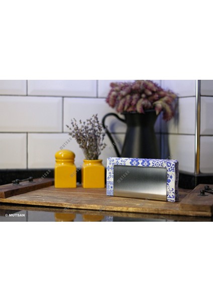 Paslanmaz Çelik Dikdörtgen Peçetelik - Çok Amaçlı / Masaüstü Dekoratif Peçetelik - 13 x 7cm fırsatları