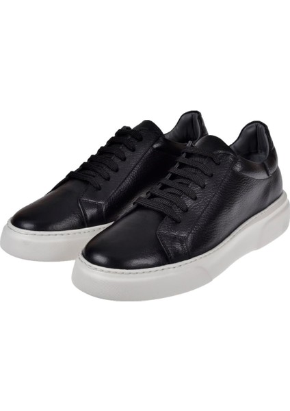 Hakiki Deri Erkek Spor Ayakkabı PLM-021 Siyah fırsatları