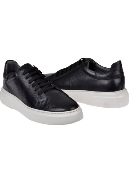 Hakiki Deri Erkek Spor Ayakkabı PLM-021 Siyah indirimleri