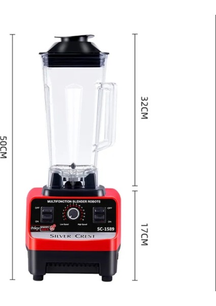 Çift Sürahili Çok Renkli Profesyonel Blender Bar ve Cafe Karıştırıcı