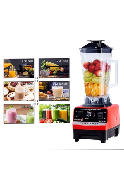 Çift Sürahili Çok Renkli Profesyonel Blender Bar ve Cafe Karıştırıcı