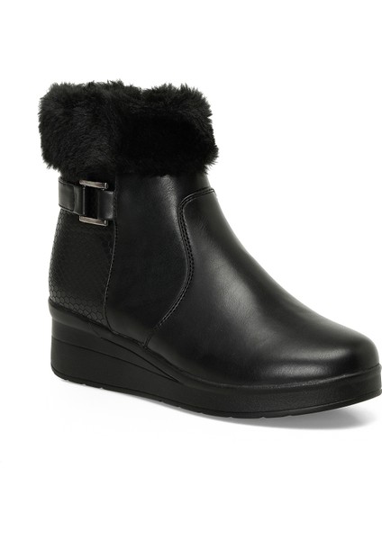 166605.Z4PR Siyah Kadın Dolgu Topuk Bot