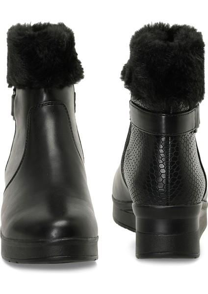 166605.Z4PR Siyah Kadın Dolgu Topuk Bot