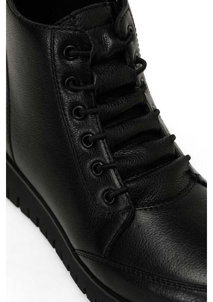 105304.Z4PR Siyah Kadın Düz Bot