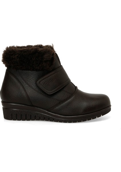 166673.Z4PR Kahverengi Kadın Dolgu Topuk Bot