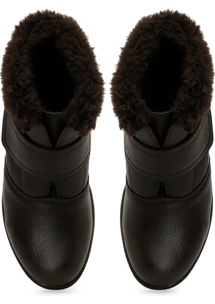 166673.Z4PR Kahverengi Kadın Dolgu Topuk Bot