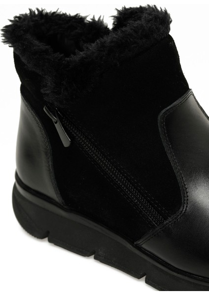 105314.Z4PR Siyah Kadın Düz Bot