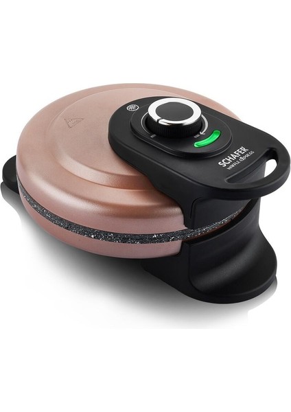 Bronz Renkli Waffle Makinesi, Pratik ve Şık Mutfak Aleti