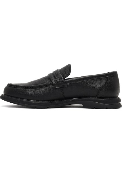 Erkek Siyah Deri Loafer 25WFD696518 fiyatları