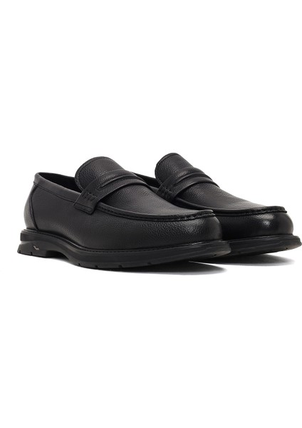 Erkek Siyah Deri Loafer 25WFD696518 modelleri
