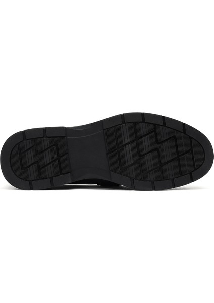 Erkek Siyah Deri Loafer 25WFD696518 fırsatları