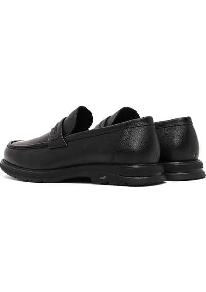 Erkek Siyah Deri Loafer 25WFD696518 indirimleri