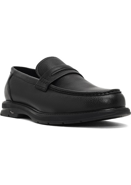 Erkek Siyah Deri Loafer 25WFD696518
