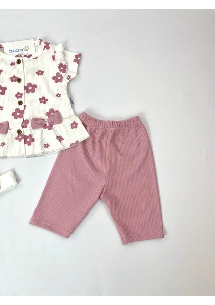Çiçekli Yazlık Kız Bebek Takım modelleri