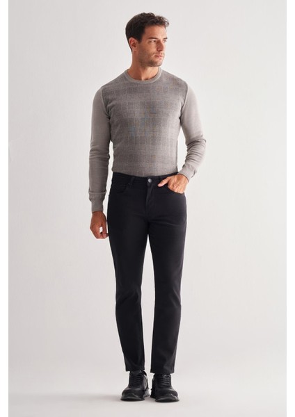 Siyah Casual Slim Fit 5 Cep Düz Paça Pantolon 1003255320 fiyatları