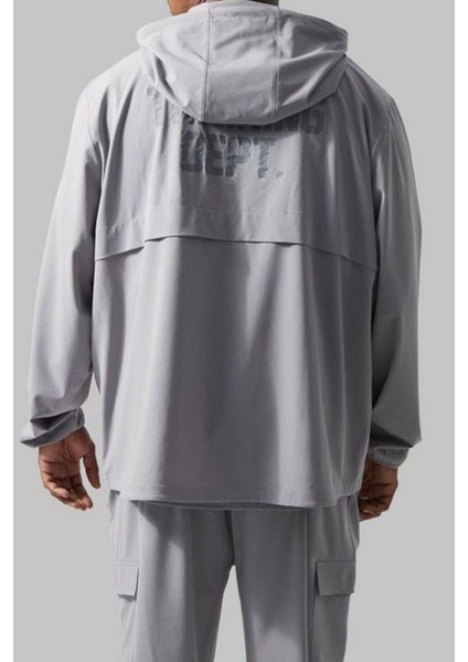 Kapüşonlu Cep Detaylı Büyük Beden Rüzgarlık modelleri
