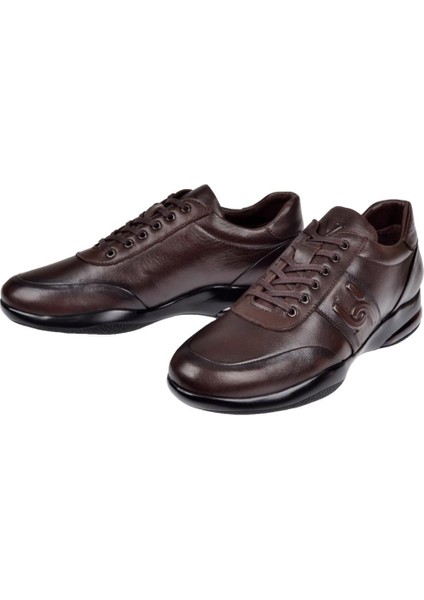 Hakiki Deri Erkek Spor Ayakkabı VOY-337 Kahve fırsatları