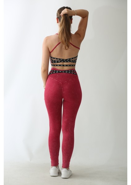 Kadın Sporcu Sütyeni - Seamless ve Toparlayıcı Sırt Detaylı Bra Acid Pembe modelleri