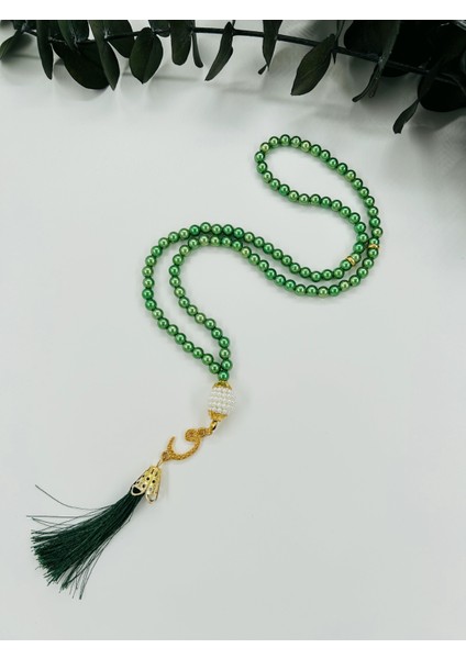 10 Adet Hediyelik Vavlı Püsküllü Plastik Inci 99'lu Namaz Tesbihi ( Mevlit-Sünnet-Hac-Umre)