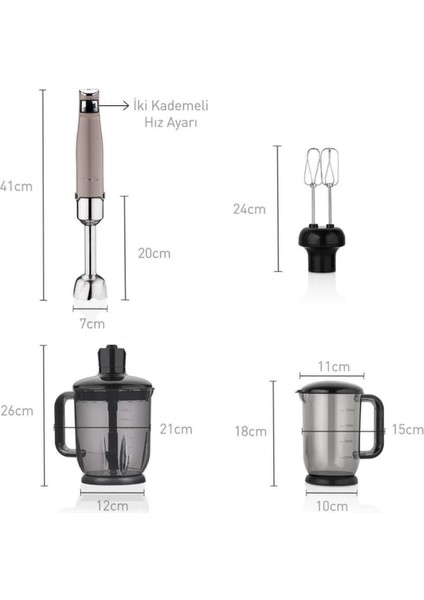 Çok Renkli Performix Mega Blender Set Bej, Şık ve Fonksiyonel Tasarım modelleri