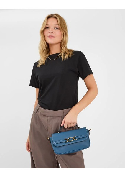 Snaffle Çapraz Çanta Mavi