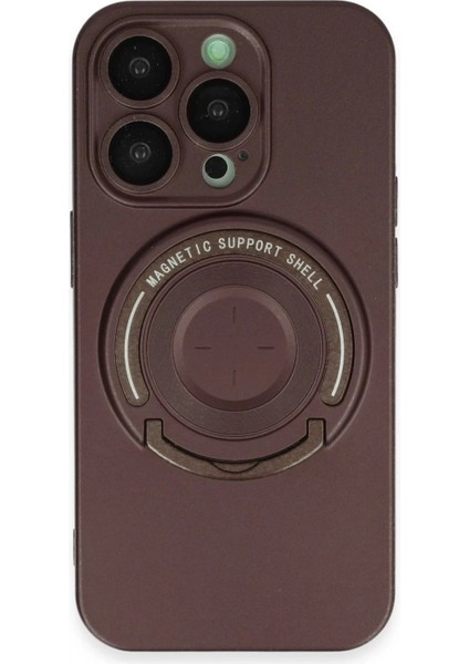 iPhone 13 Pro Kılıf Lukka Magneticsafe Kapak - Kahverengi