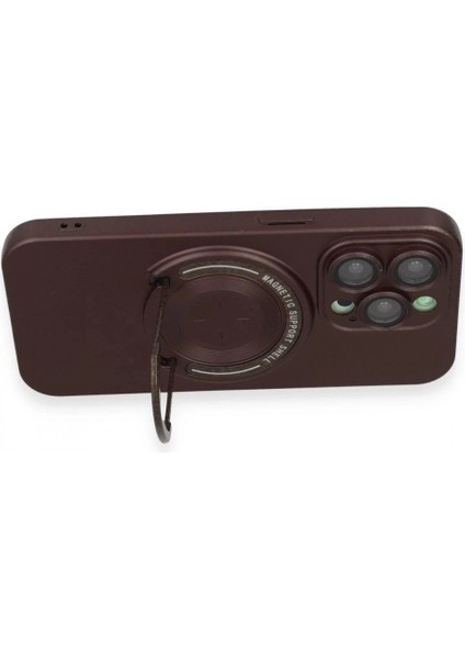 iPhone 13 Pro Kılıf Lukka Magneticsafe Kapak - Kahverengi modelleri