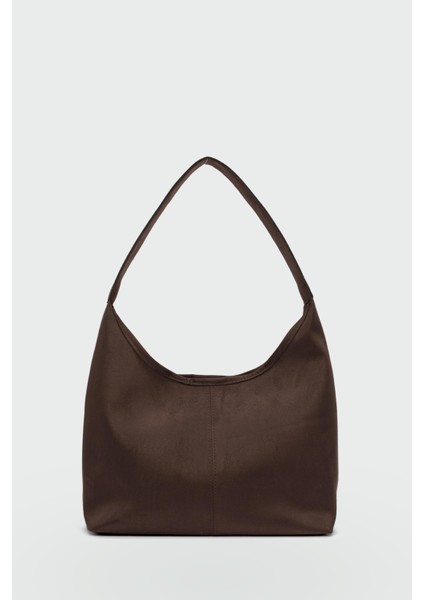 Moka Troklu Süet Omuz Çantası Kahve fırsatları