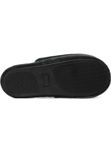 608080.M4PR Grı Erkek Ev Terliği