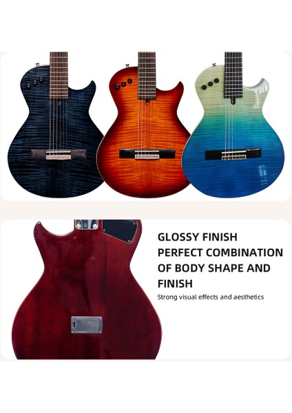 SMİGER ELEKTRO KLASİK GİTAR LE-C2E TBL