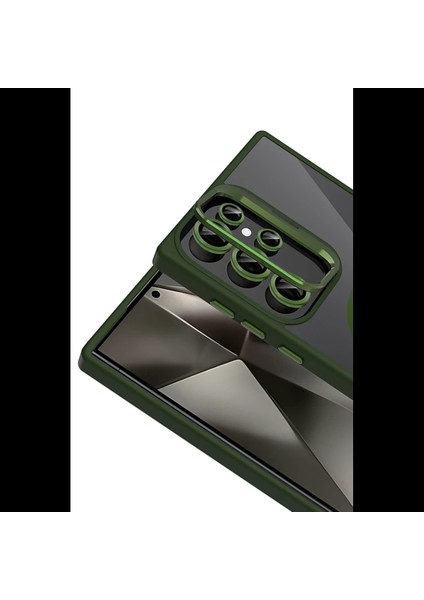 Samsung Galaxy S25 Ultra Remim Lensli Magsafe Standlı Kapak fiyatları