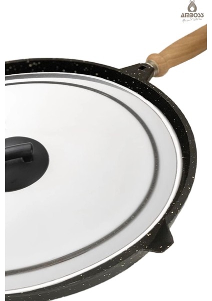 Vento Döküm 36 cm Kapaklı Balık Tavası