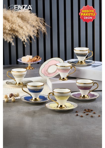 Ahenk 6'lı Porselen Fincan Takımı