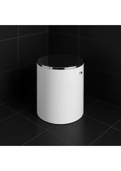 Çöp Kovası Beyaz/krom 3 Lt (BA4013 032 Al7-Cr)