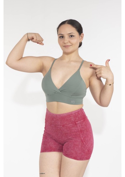 Kadın Dikişli Dekolteli Sporcu Sütyeni - Hızlı Kuruyan,yoga Bra,toparlayıcı Bra,antreman Bra indirimleri