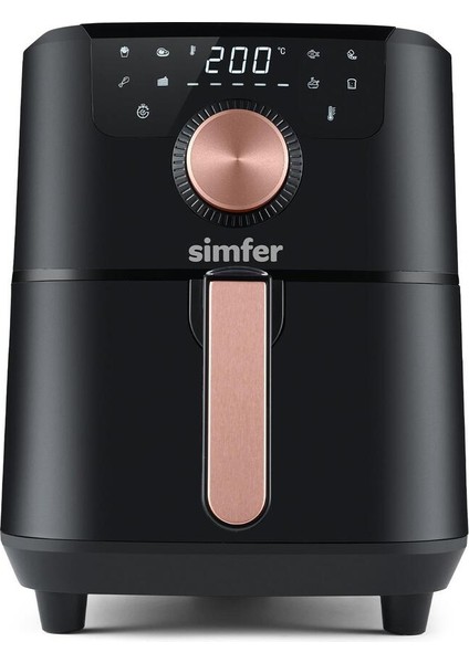 Dijital Air Fryer 5l, Akıllı ve Şık Tasarım, Siyah Renk