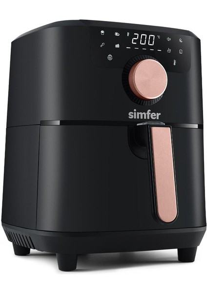 Dijital Air Fryer 5l, Akıllı ve Şık Tasarım, Siyah Renk modelleri