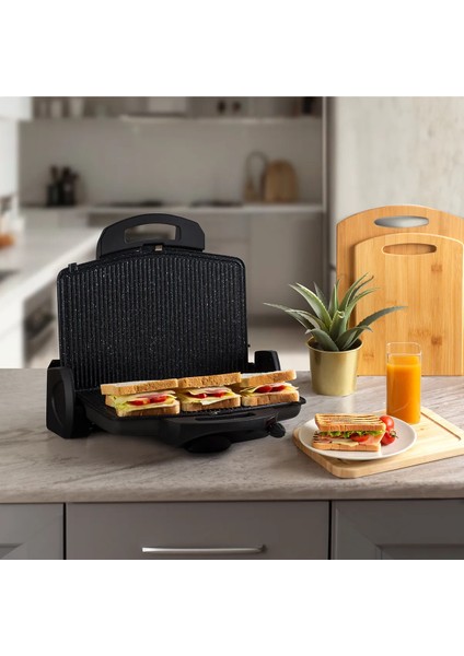 Çok Renkli Contact Grill ve Tost Makinesi Siyah, Pratik ve Şık Mutfak Aracı fiyatları
