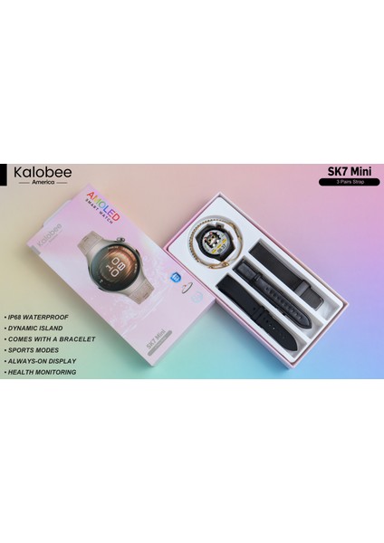 Sk7 Mini 40 mm 3 Kordonlu Bayan Akıllı Saat indirimleri
