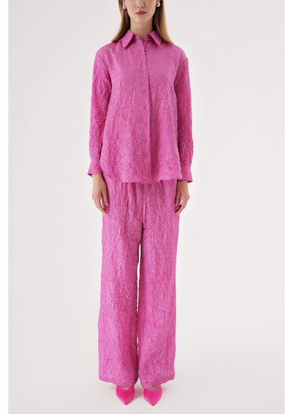 Pembe Kraşlı Pantalon Gömlek Takım 12352 fiyatları