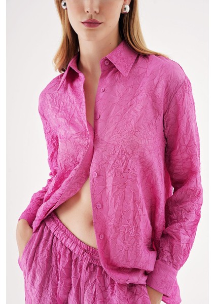 Pembe Kraşlı Pantalon Gömlek Takım 12352 fırsatları