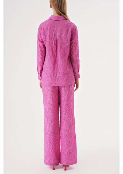 Pembe Kraşlı Pantalon Gömlek Takım 12352 indirimleri